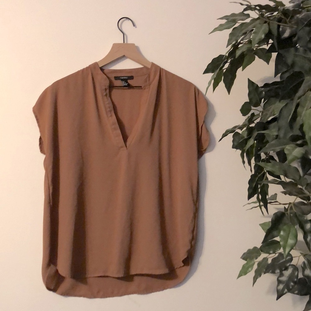 Forever 21 Rust Colored Dress Shirt